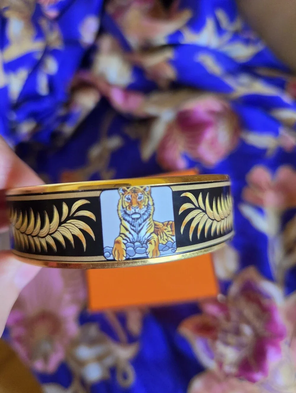Rare Vintage Hermes Tiger Bangle